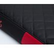 Pelech Viktoria červená s čiernym matracom,rôzne rozmery