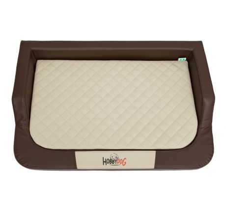Pelech Mediko LUX hnedá s béžovým matracom,rôzne rozmery