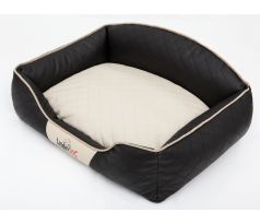 Pelech ELITE čierna s béžovým matracom,rôzne rozmery