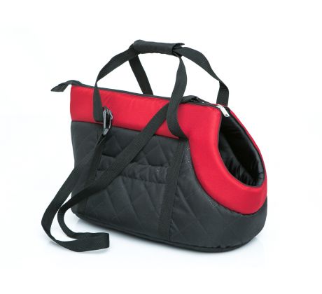 Cestovná taška Čierna s červeným lemom,3 rozmery