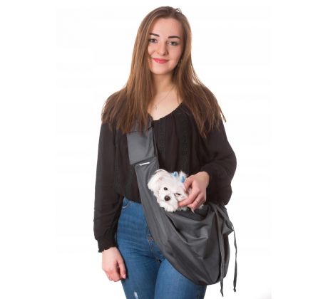 Transportná taška Juliette pre psa na rameno sivá