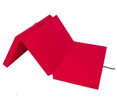 Skladací matrac Alex červená, rozmer XXXL 120x200cmx10cm