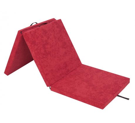Skladací matrac Ben červená, rozmer L 65x180x6cm