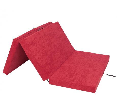Skladací matrac Ben červená, rozmer XXXL 120x200x10cm